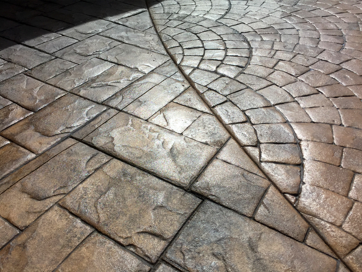 patterned sandstone colour patterned imprinted concrete